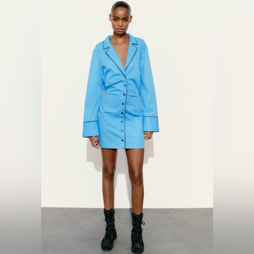 Zara Short Trench Dress,NWT , Size : S
